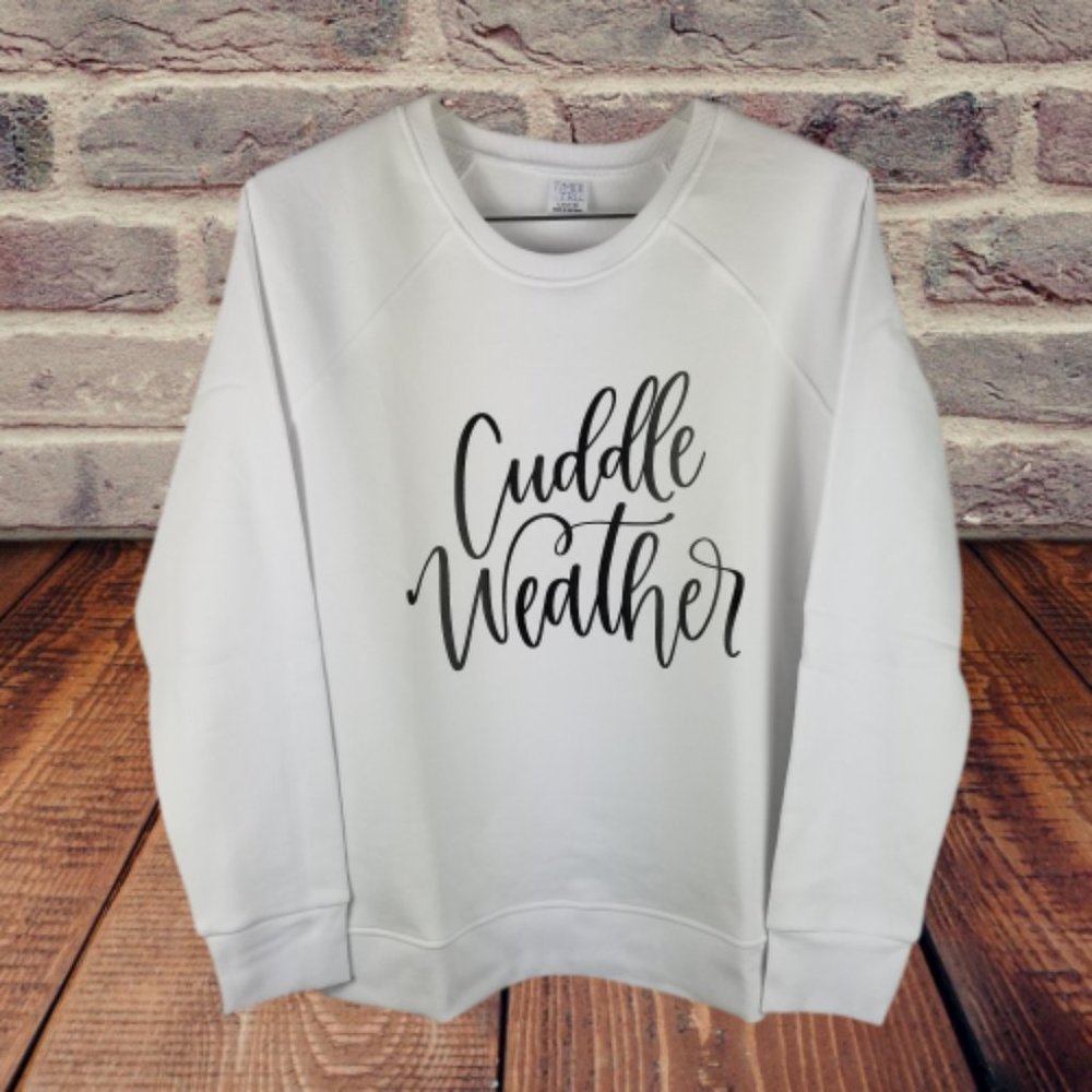 NEW, White Cuddle Weather Sweatshirt